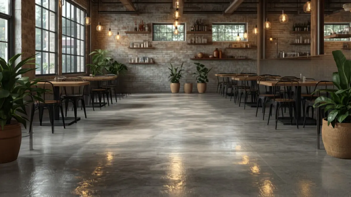 Epoxy Concrete Look — Kafe & Resto
